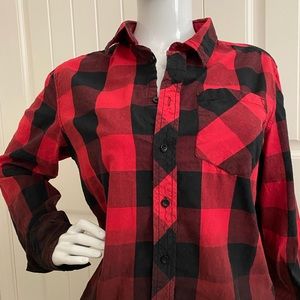 Women’s Red Plaid Shirt